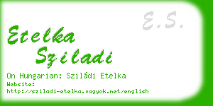 etelka sziladi business card